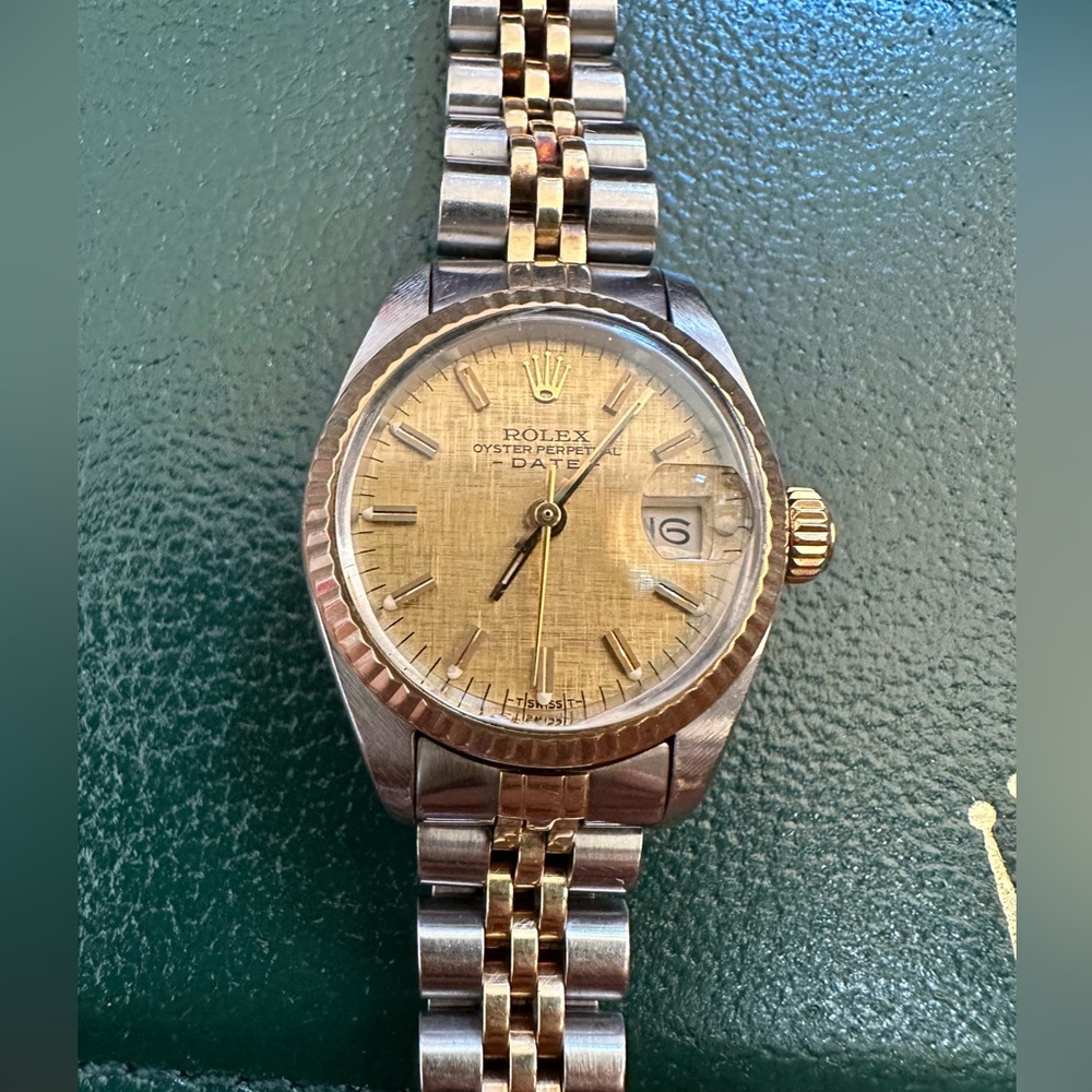 ❌SOLD❌ ROLEX 6917 OYSTER PERPETUAL DATE TWO TONES Yellow GOLD & STAINLESS 26mm